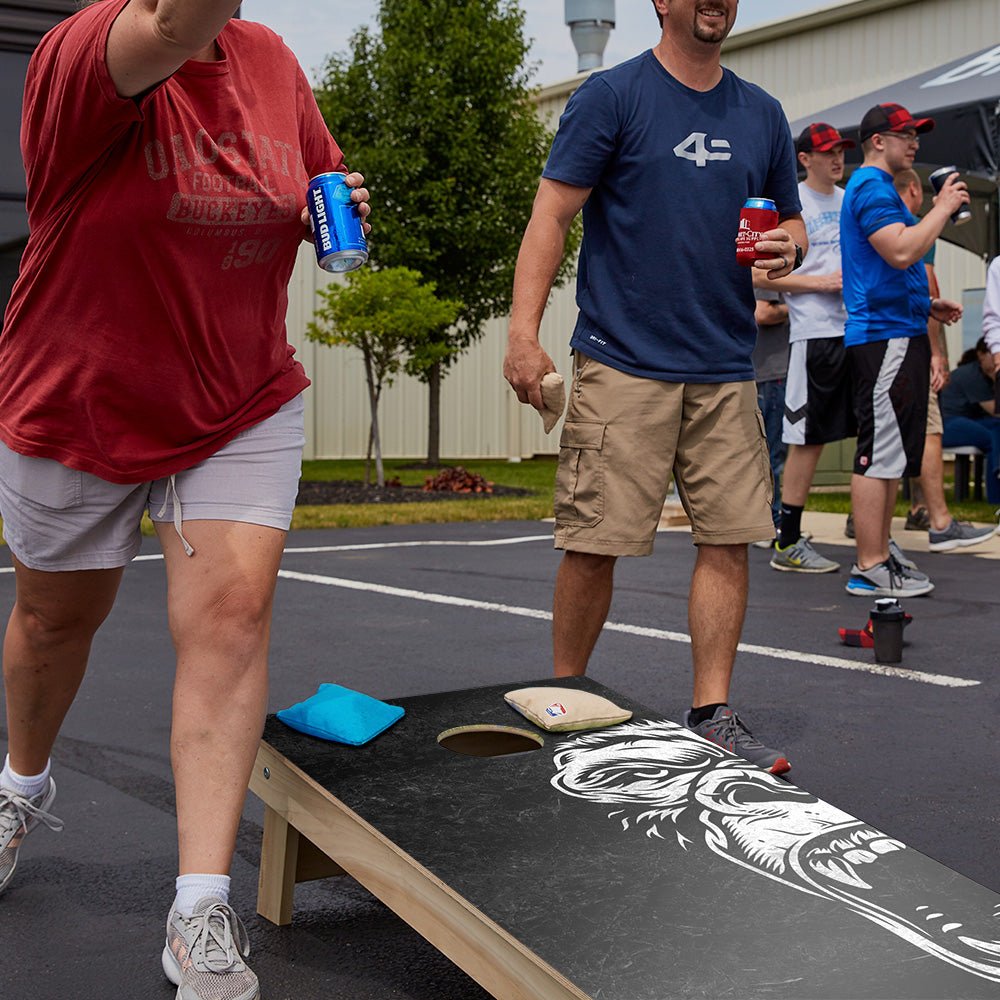 Black And White Gorilla Star Cornhole Boards, - American Cornhole Association