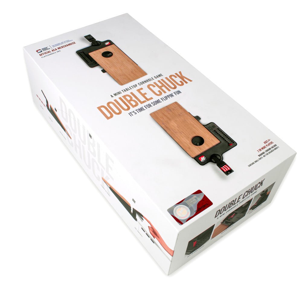 Blue Hibiscus Double Chuck Mini Cornhole Tabletop Game, - American Cornhole Association