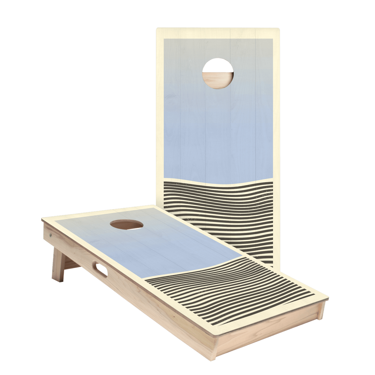 Blue Waves Star Cornhole Boards, - American Cornhole Association