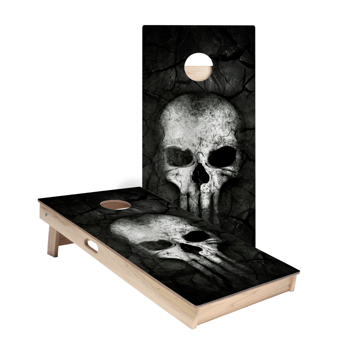 Bone Crusher Skull Star Cornhole Boards, - American Cornhole Association