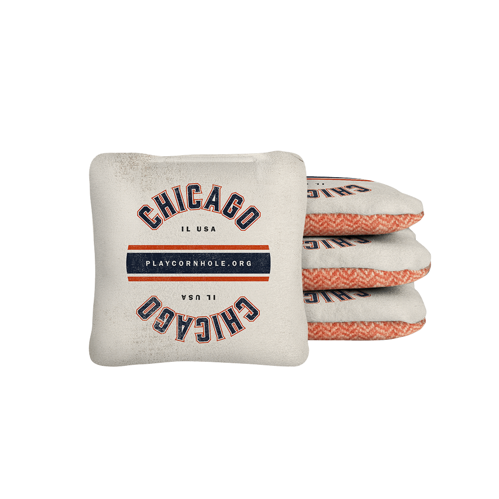 Chicago Football Gameday Backyard 1x2 ft Cornhole Board Set - WACA - 500428 - WB | American Cornhole Association