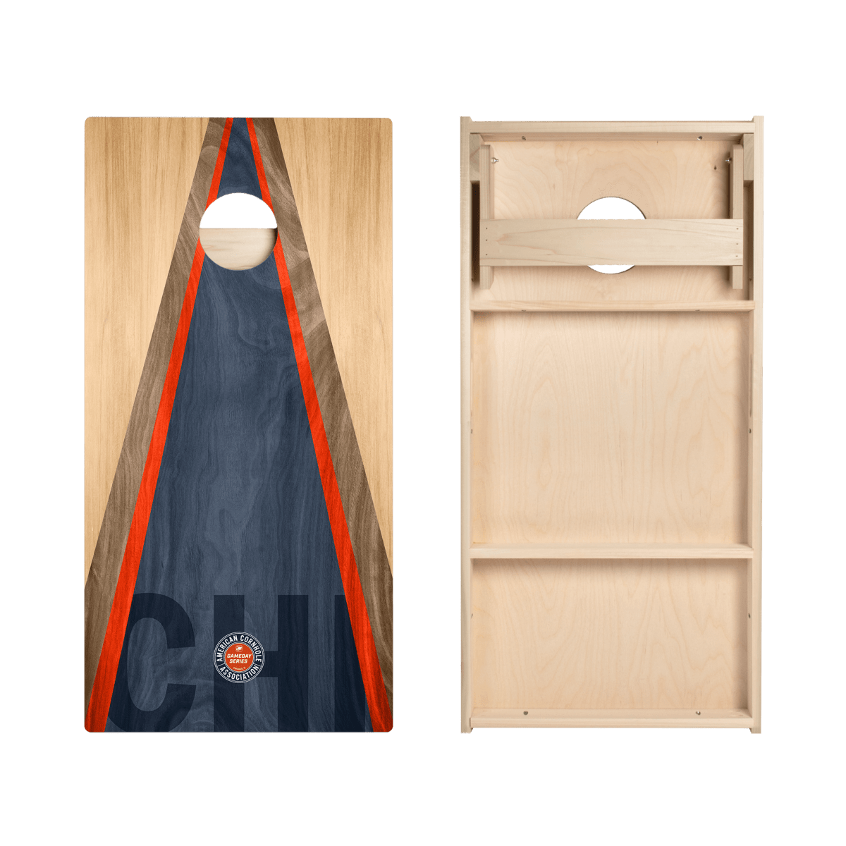 Chicago Football Gameday Classic Triangle Star Cornhole Boards - American Cornhole Association