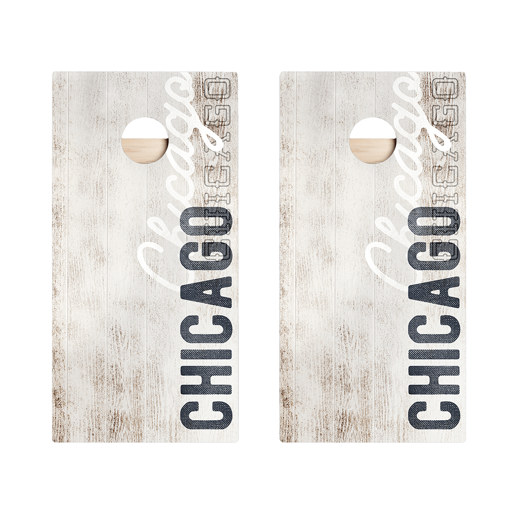 Chicago Football Vintage Gameday Star Cornhole Boards, - American Cornhole Association