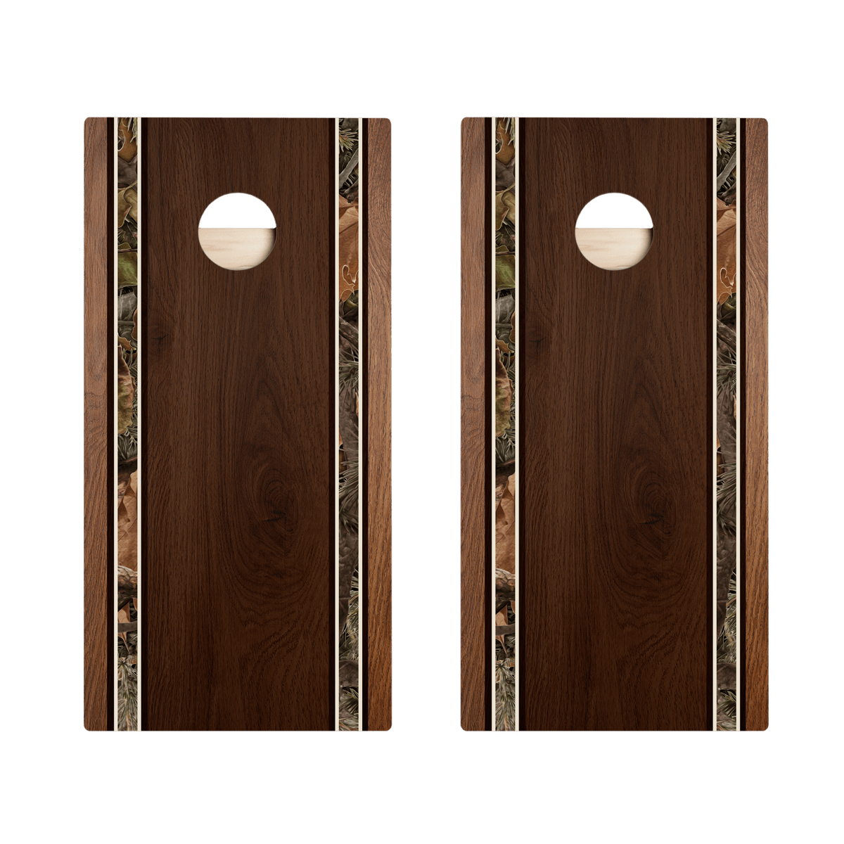 Classic Camo Stripes Star Cornhole Boards, - American Cornhole Association