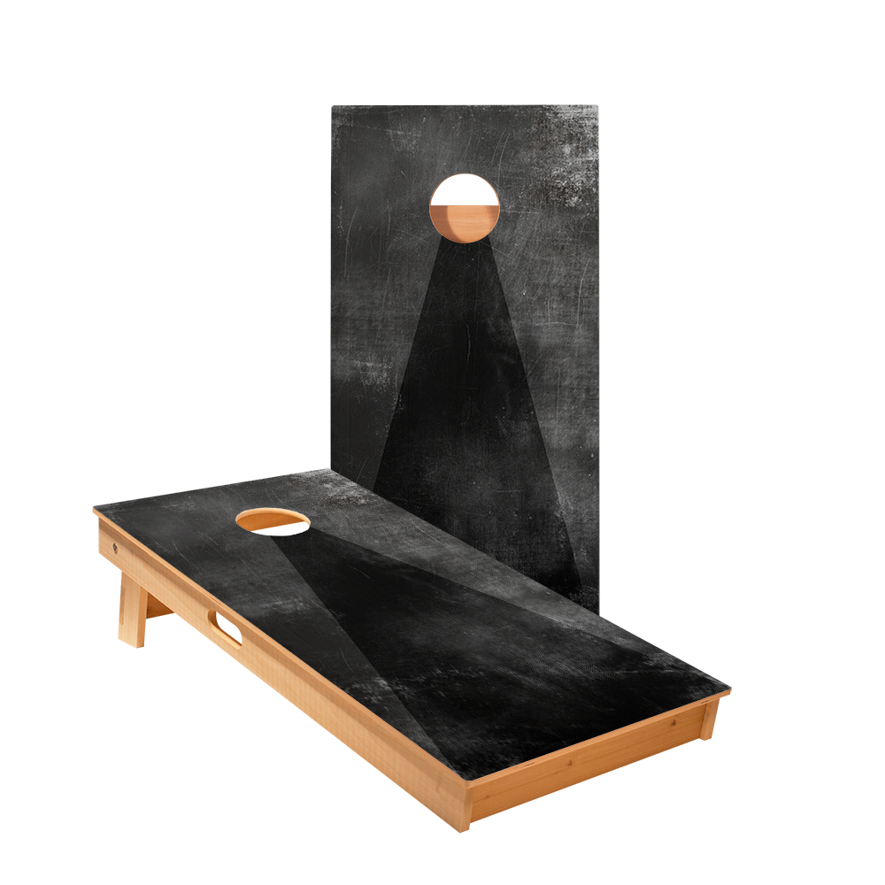 2x4 Star Classic Triangle - Black Professional Regulation Cornhole Boards