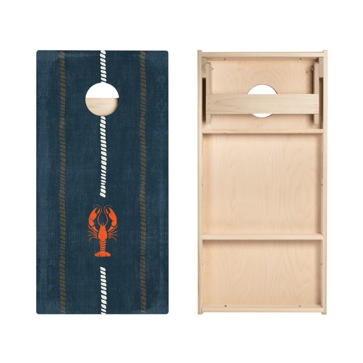 Coastal Lobster Lines Star Cornhole Boards, - American Cornhole Association