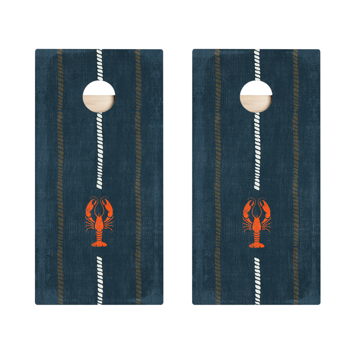 Coastal Lobster Lines Star Cornhole Boards, - American Cornhole Association