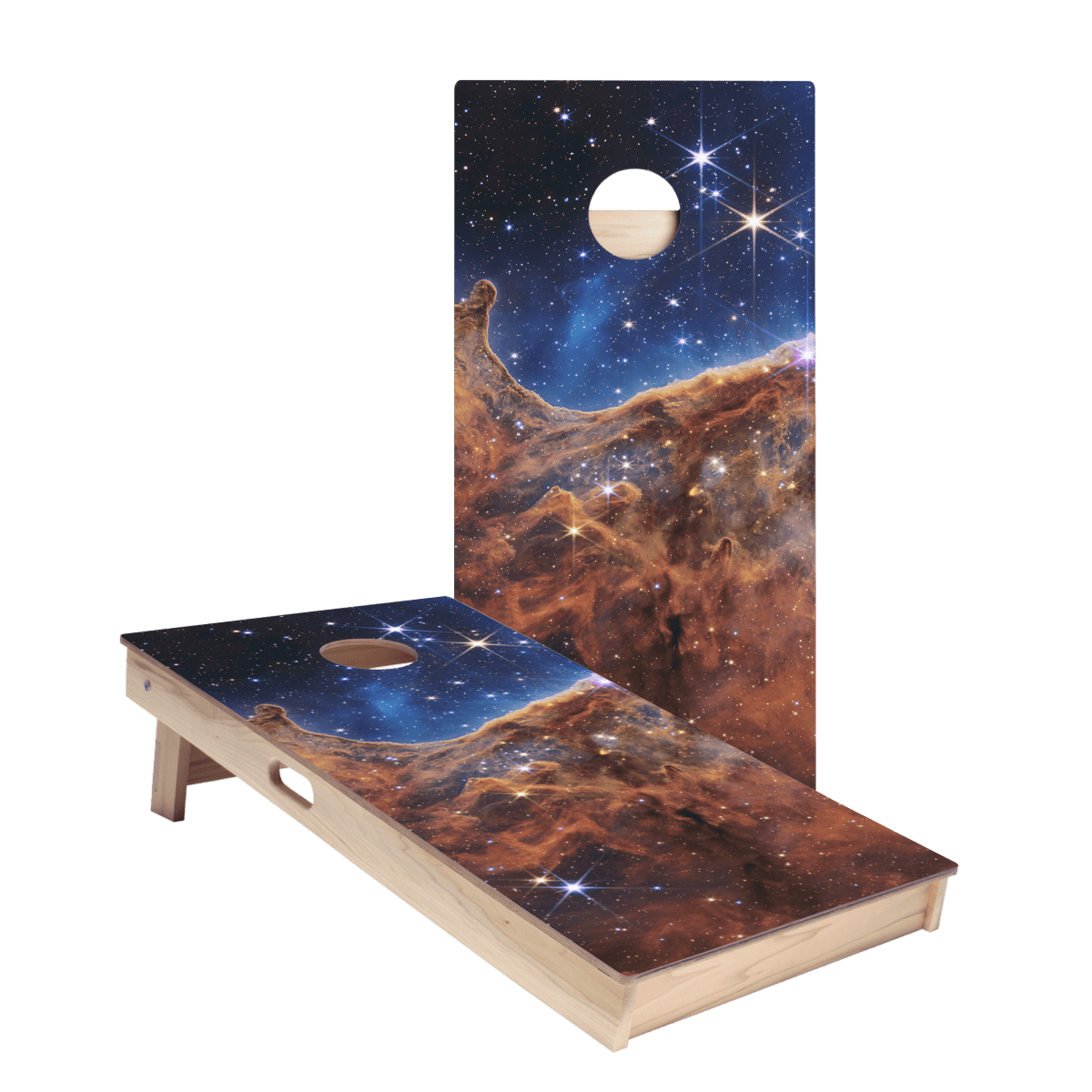 Cosmic Cliffs Star Cornhole Boards - ACA - 000409 | American Cornhole Association