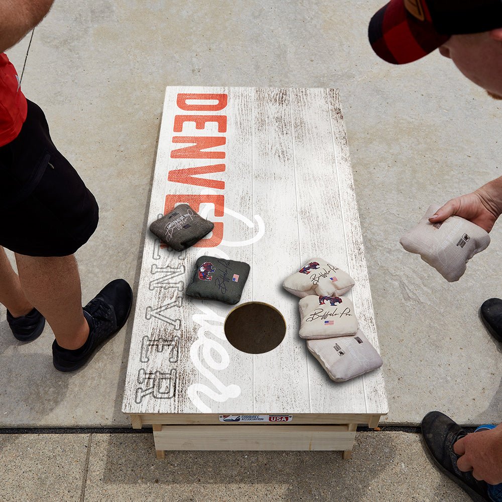Denver Football Vintage Gameday Star Cornhole Boards, - American Cornhole Association