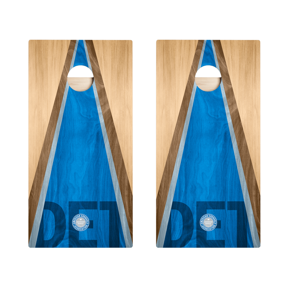 Detroit Football Gameday Classic Triangle Star Cornhole Boards, - American Cornhole Association
