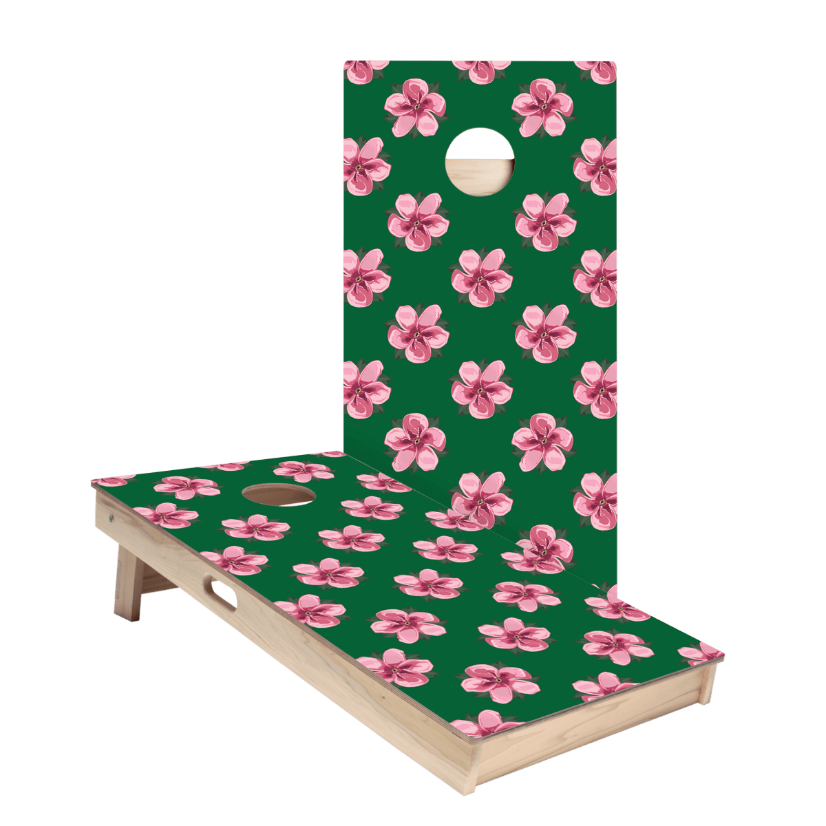 Golf Tournament Pink Azalea Star Cornhole Boards, - American Cornhole Association