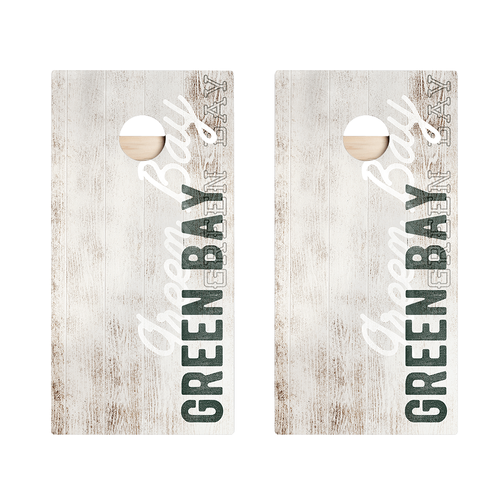 Green Bay Football Vintage Gameday Star Cornhole Boards, - American Cornhole Association