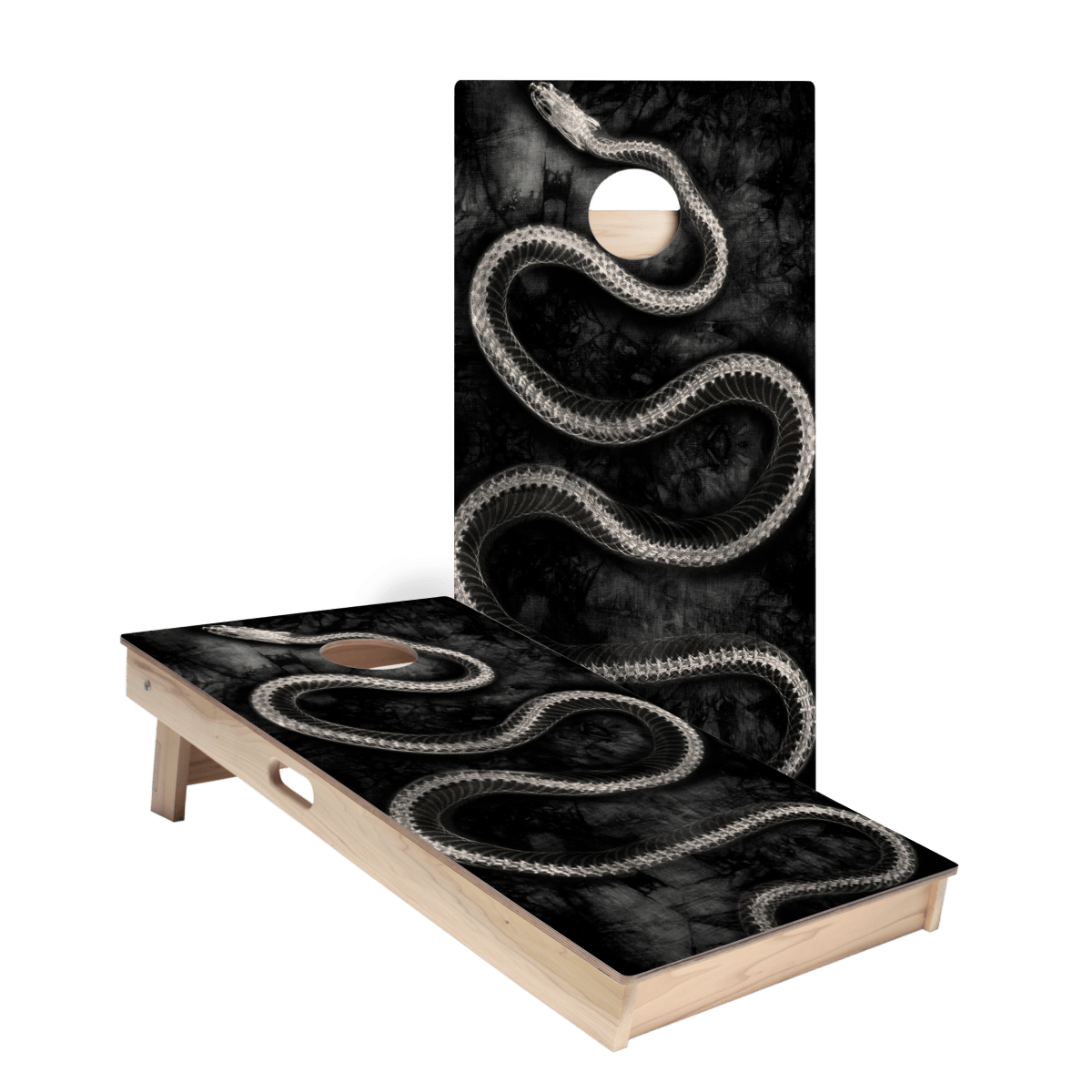 Grunge Snake Bones Star Cornhole Boards, - American Cornhole Association