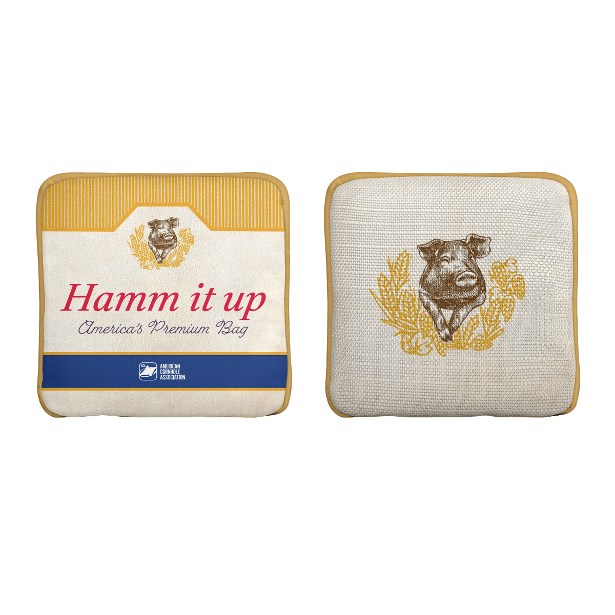 Hamm It Up Limited Edition Synergy Edge Cornhole Bags | 11.25 Drop - 106738-105 | American Cornhole Association