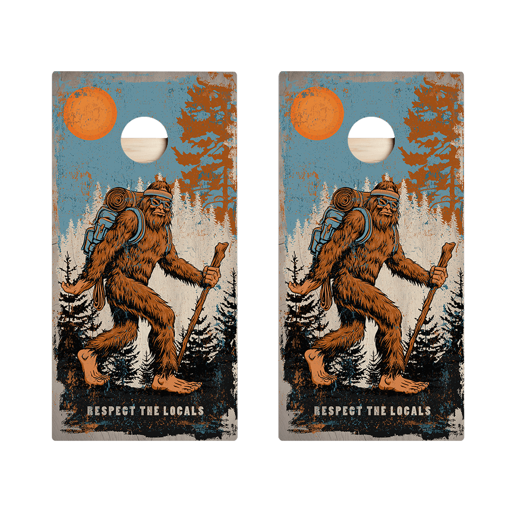Hiking Sasquatch Star Cornhole Boards, - American Cornhole Association