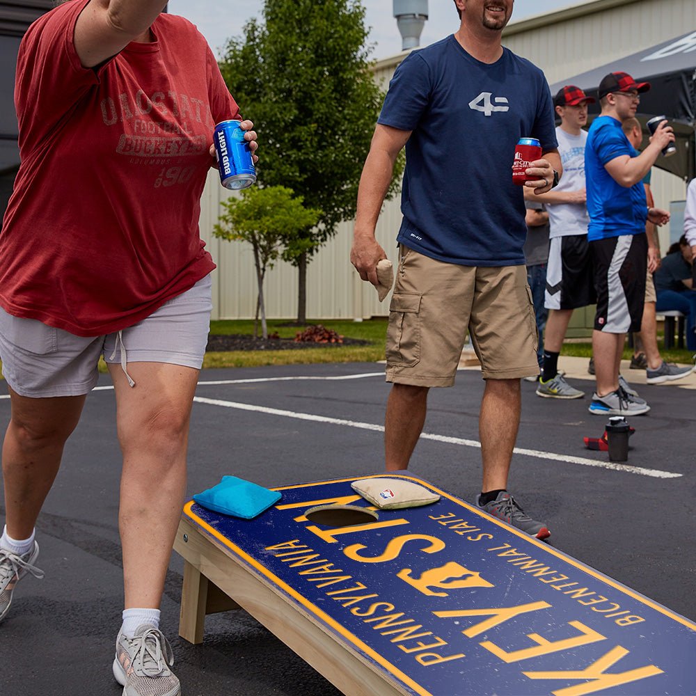 Home State License Plate Pennsylvania Star Cornhole Boards, - American Cornhole Association