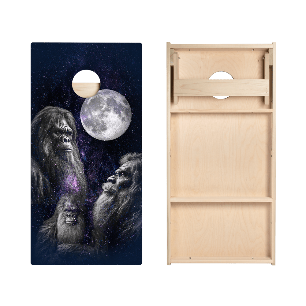 Howl at the Moon Sasquatch Star Cornhole Boards, - American Cornhole Association