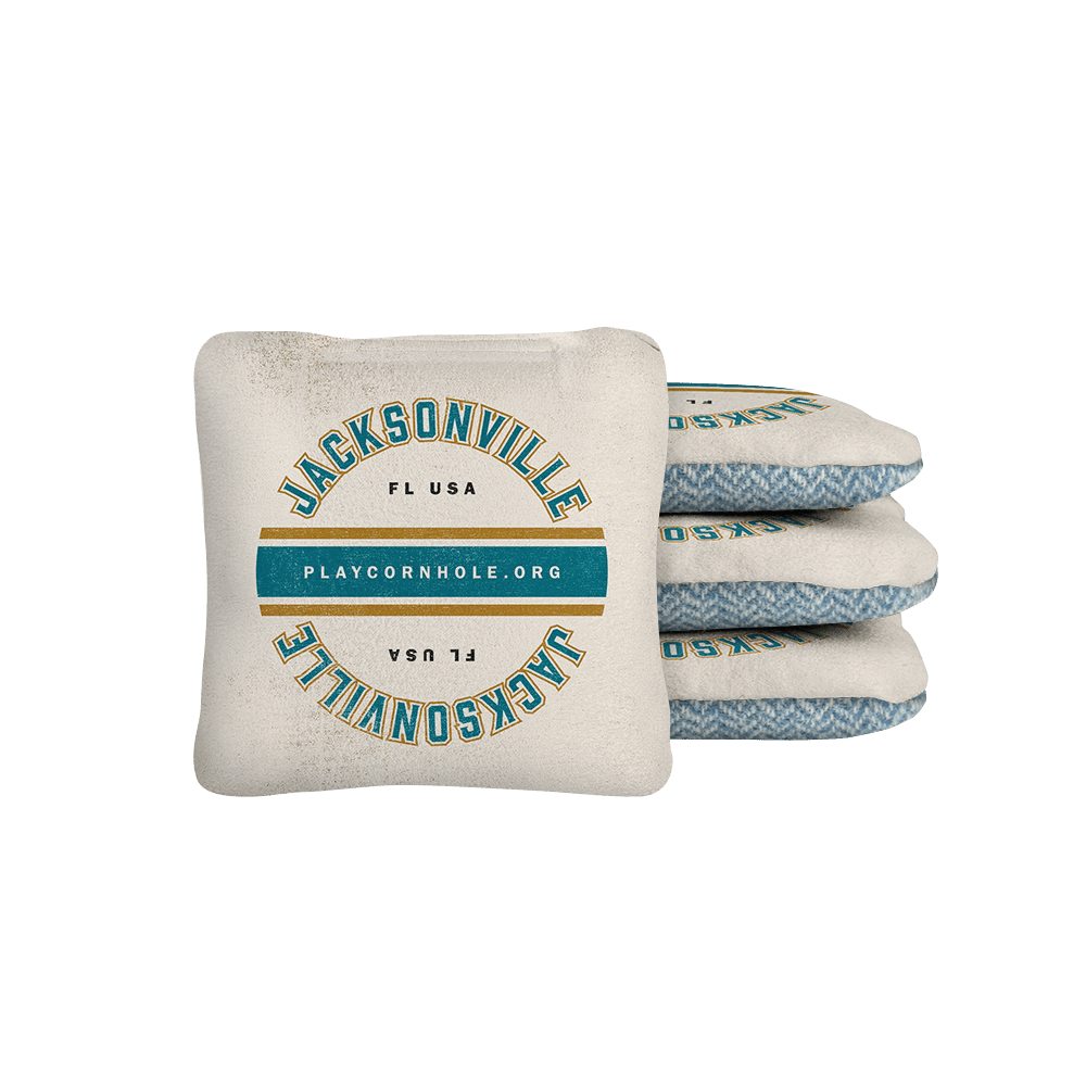 Jacksonville Football Gameday Backyard 1x2 ft Cornhole Board Set - WACA - 500436 - WB | American Cornhole Association