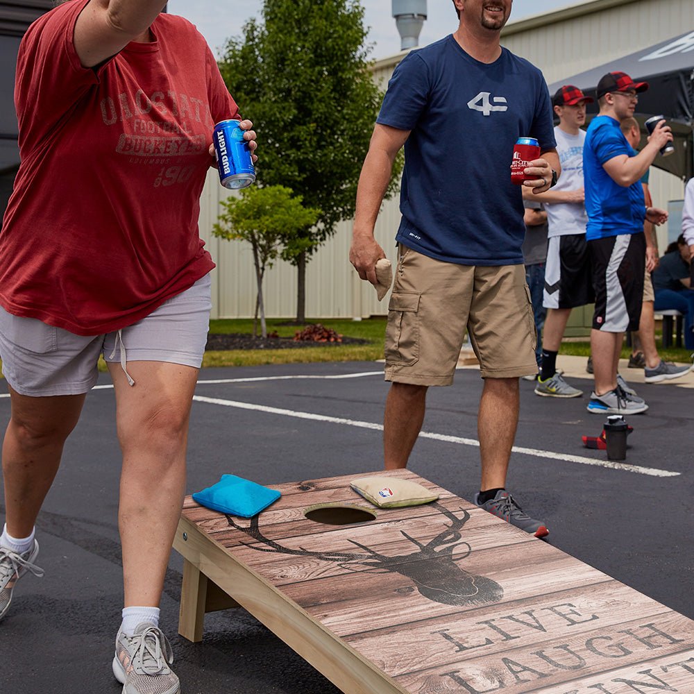 Live Laugh Hunt Star Cornhole Boards, - American Cornhole Association