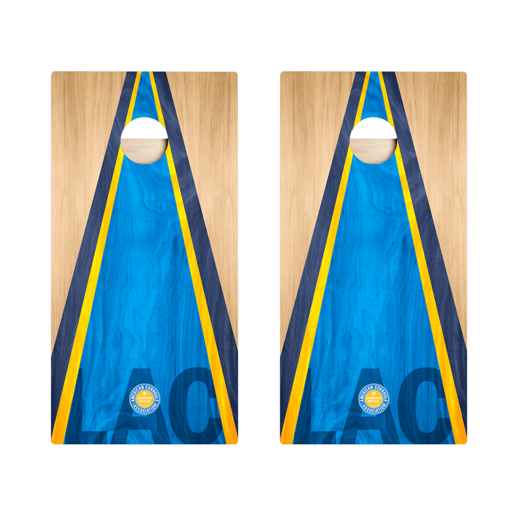 Los Angeles LAC Football Gameday Classic Triangle Star Cornhole Boards, - American Cornhole Association