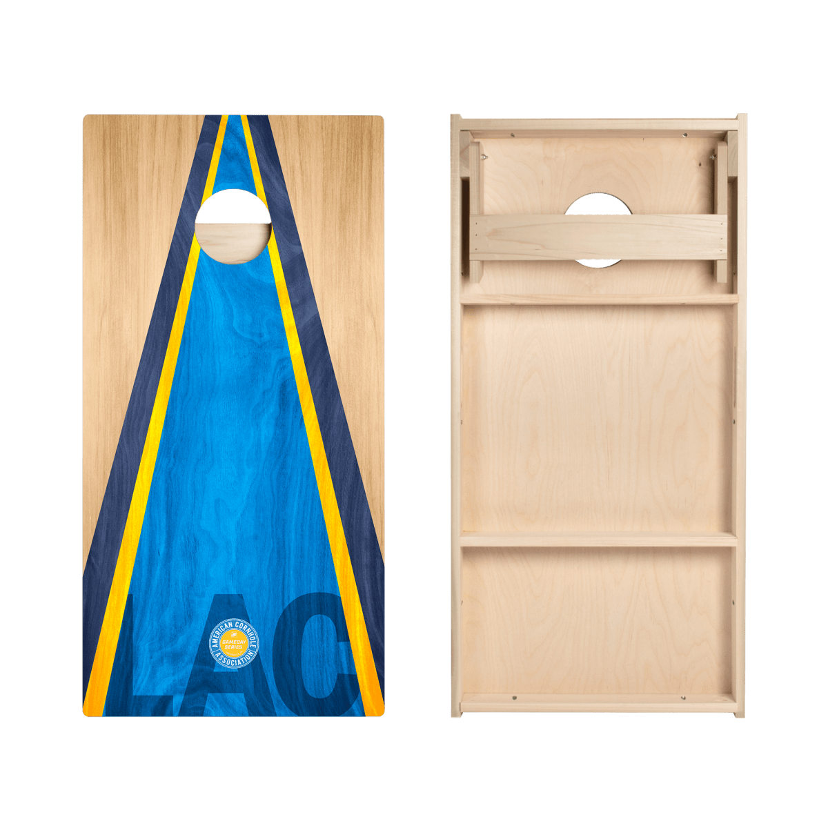 Los Angeles LAC Football Gameday Classic Triangle Star Cornhole Boards, - American Cornhole Association