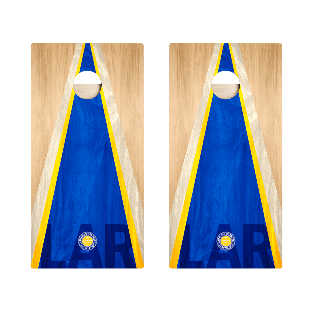 Los Angeles LAR Football Gameday Classic Triangle Star Cornhole Boards, - American Cornhole Association