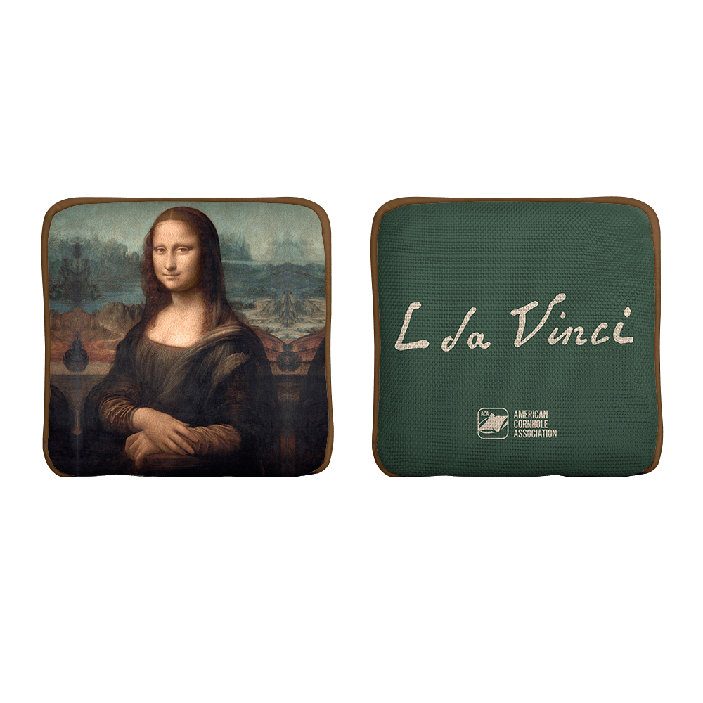 Mona Lisa Limited Edition Synergy Edge Cornhole Bags | 05.24 Drop - | American Cornhole Association
