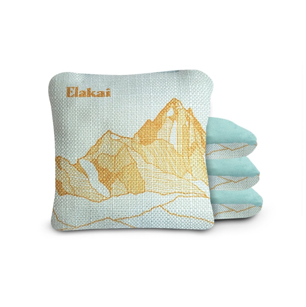 Mount Elakai Cornhole Bags - Light Blue Mineral EGCB66TS - 05 | American Cornhole Association
