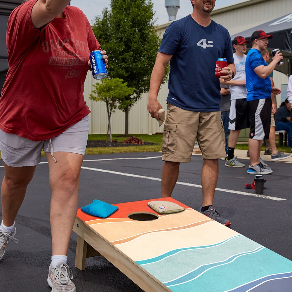 Multi - Color Waves Star Cornhole Boards, - American Cornhole Association