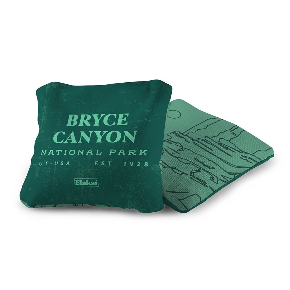 National Parks Bryce Canyon Cornhole Bags, Green - American Cornhole Association