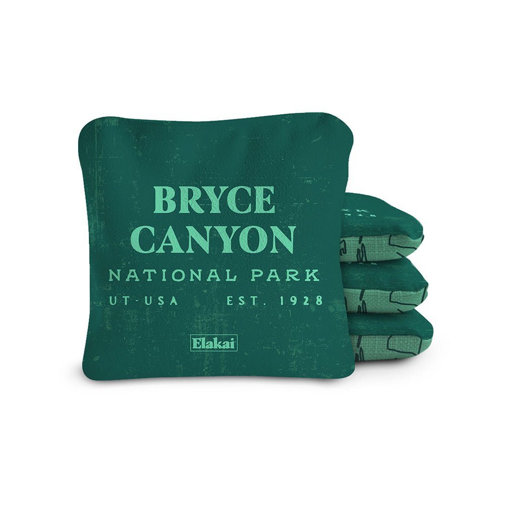 National Parks Bryce Canyon Cornhole Bags, Green - American Cornhole Association
