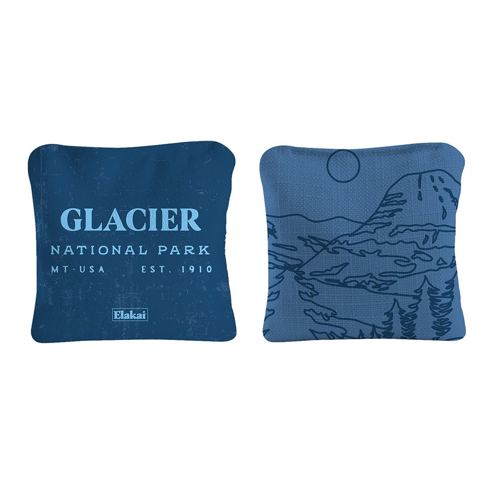 National Parks Glacier Cornhole Bags, Blue - American Cornhole Association