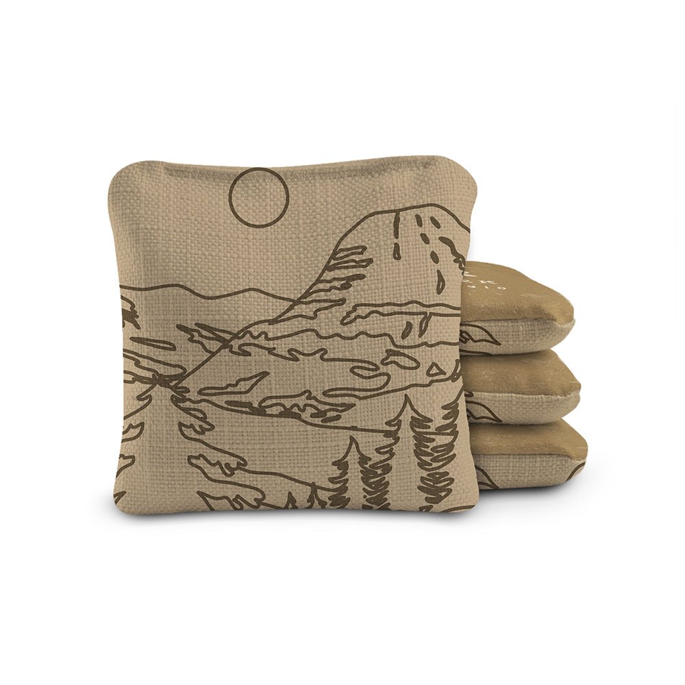 National Parks Glacier Cornhole Bags, Tan - American Cornhole Association
