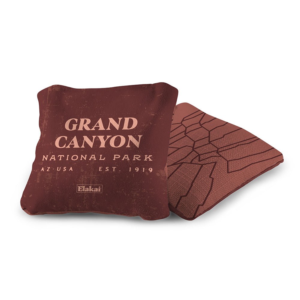 National Parks Grand Canyon Cornhole Bags, Burgundy - American Cornhole Association