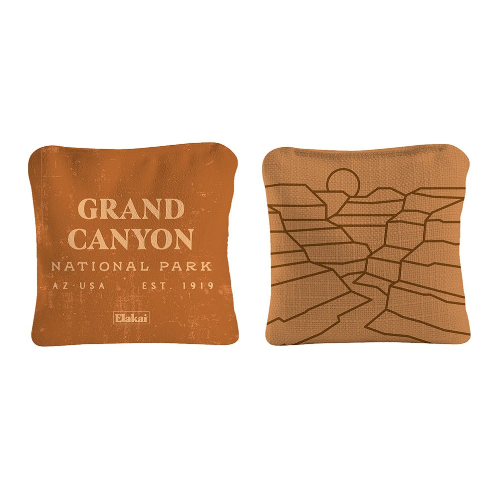 National Parks Grand Canyon Cornhole Bags, Sienna - American Cornhole Association