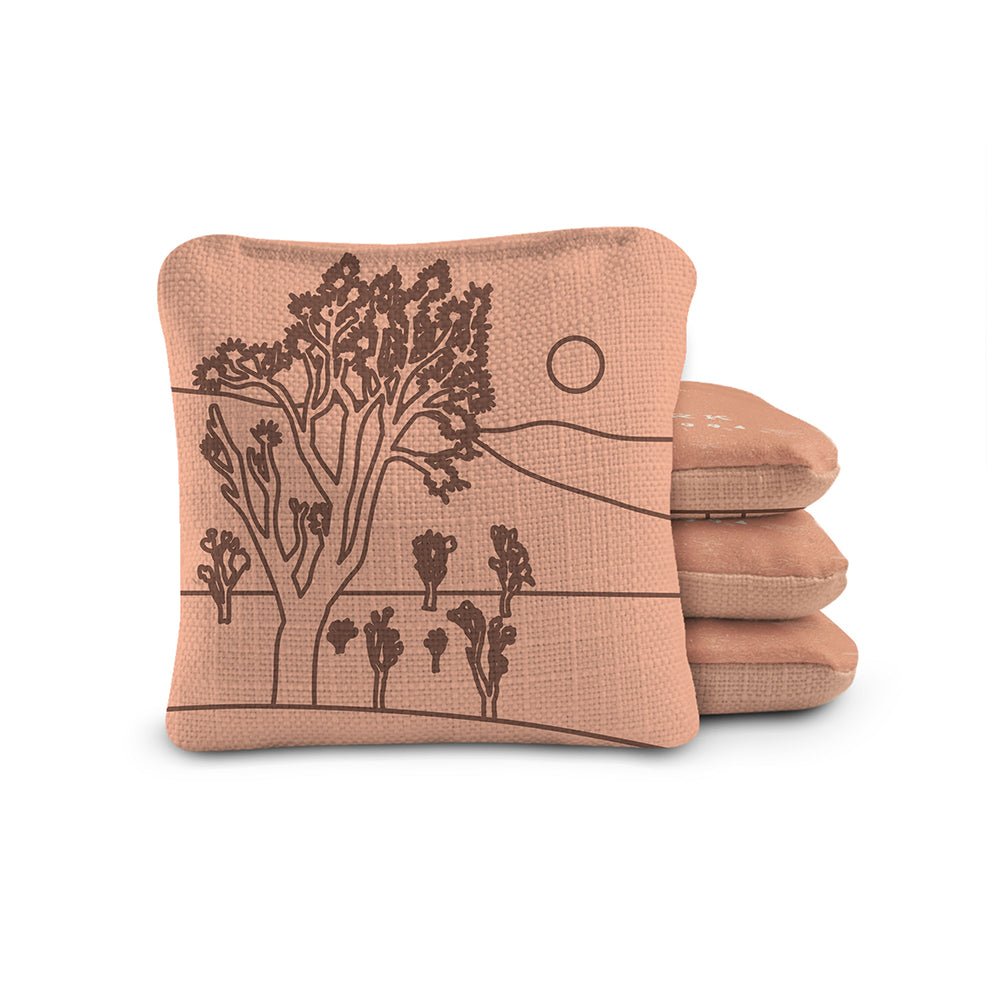 National Parks Joshua Tree Cornhole Bags, Pink - American Cornhole Association