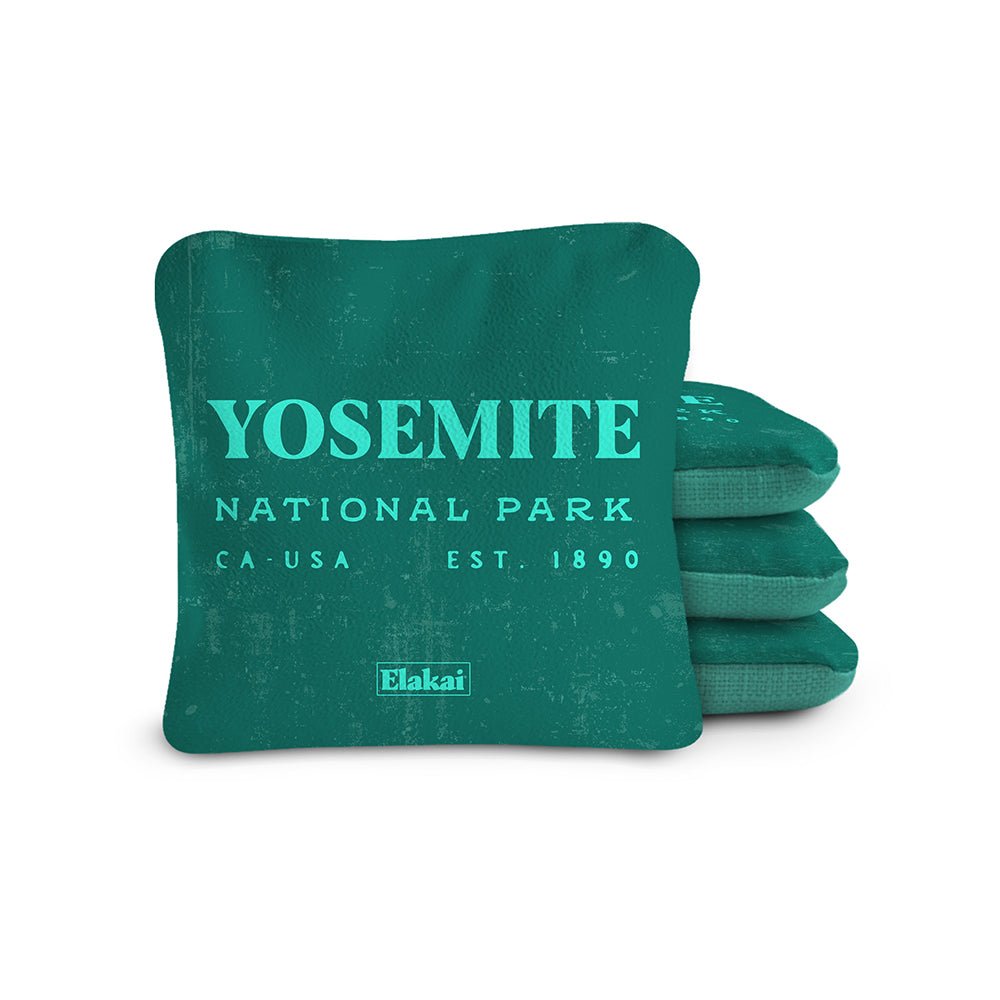 National Parks Yosemite Cornhole Bags, Teal - American Cornhole Association