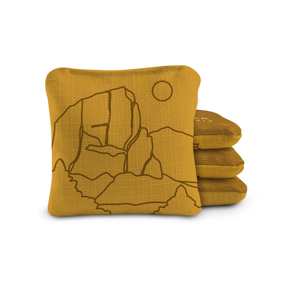 National Parks Zion Cornhole Bags, Gold - American Cornhole Association