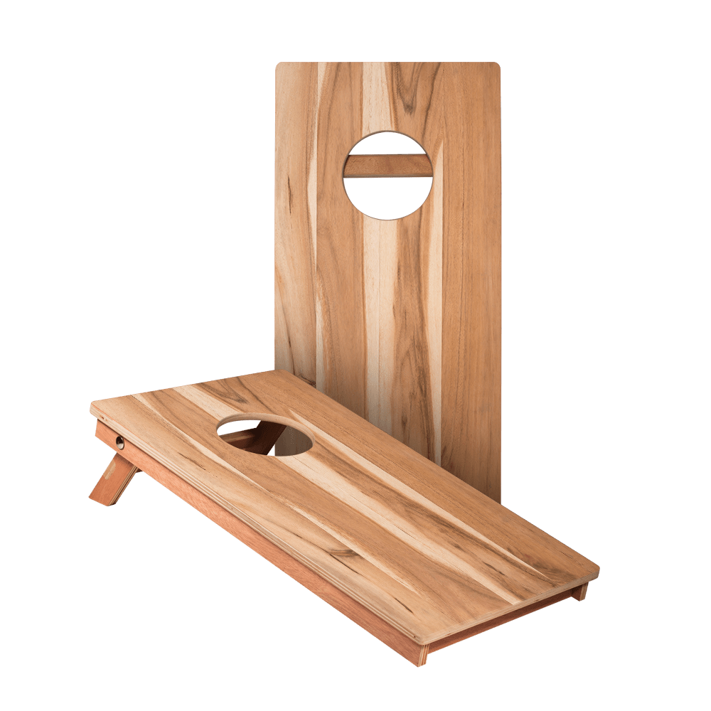 Natural Hickory Backyard 1x2 ft Cornhole Boards - American Cornhole Association