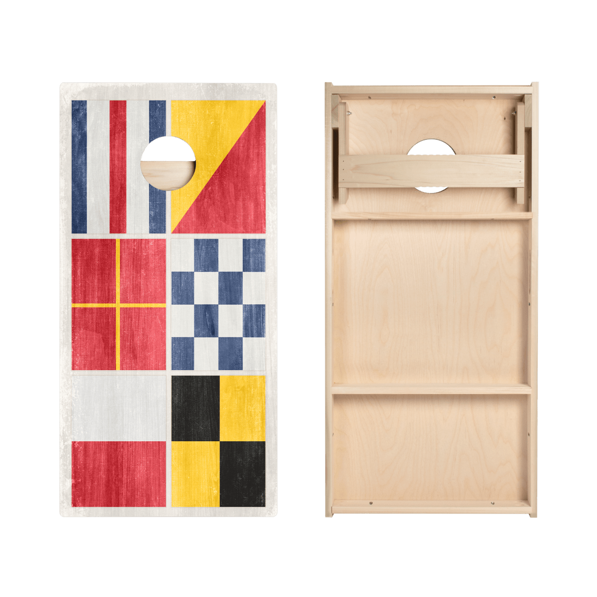 Nautical Flags Star Cornhole Boards, - American Cornhole Association