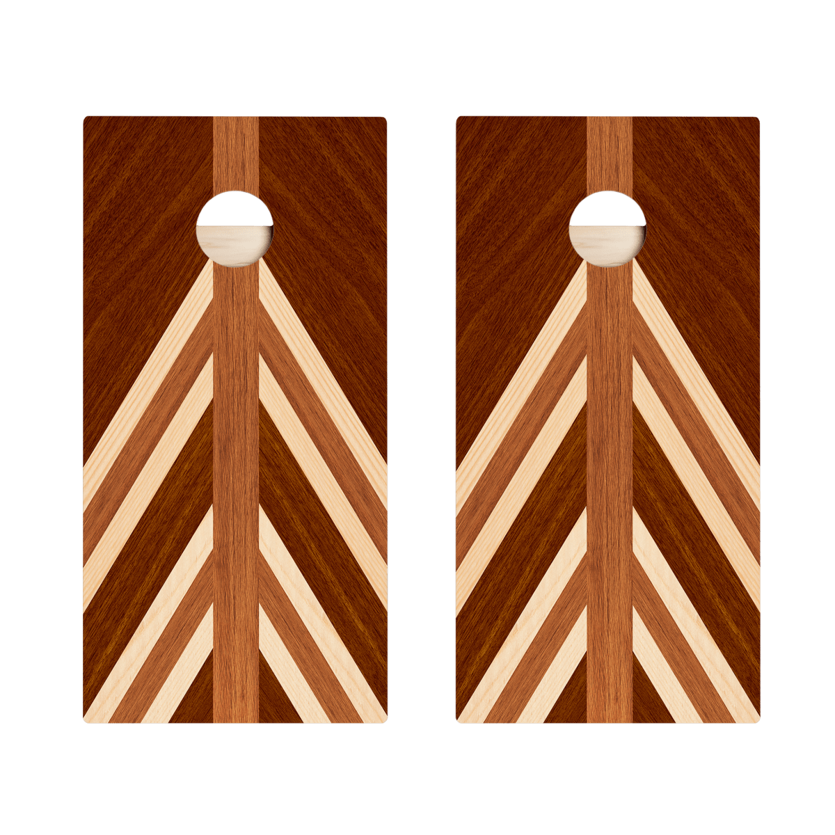 Nautical Wood Triangle Star Cornhole Boards, - American Cornhole Association