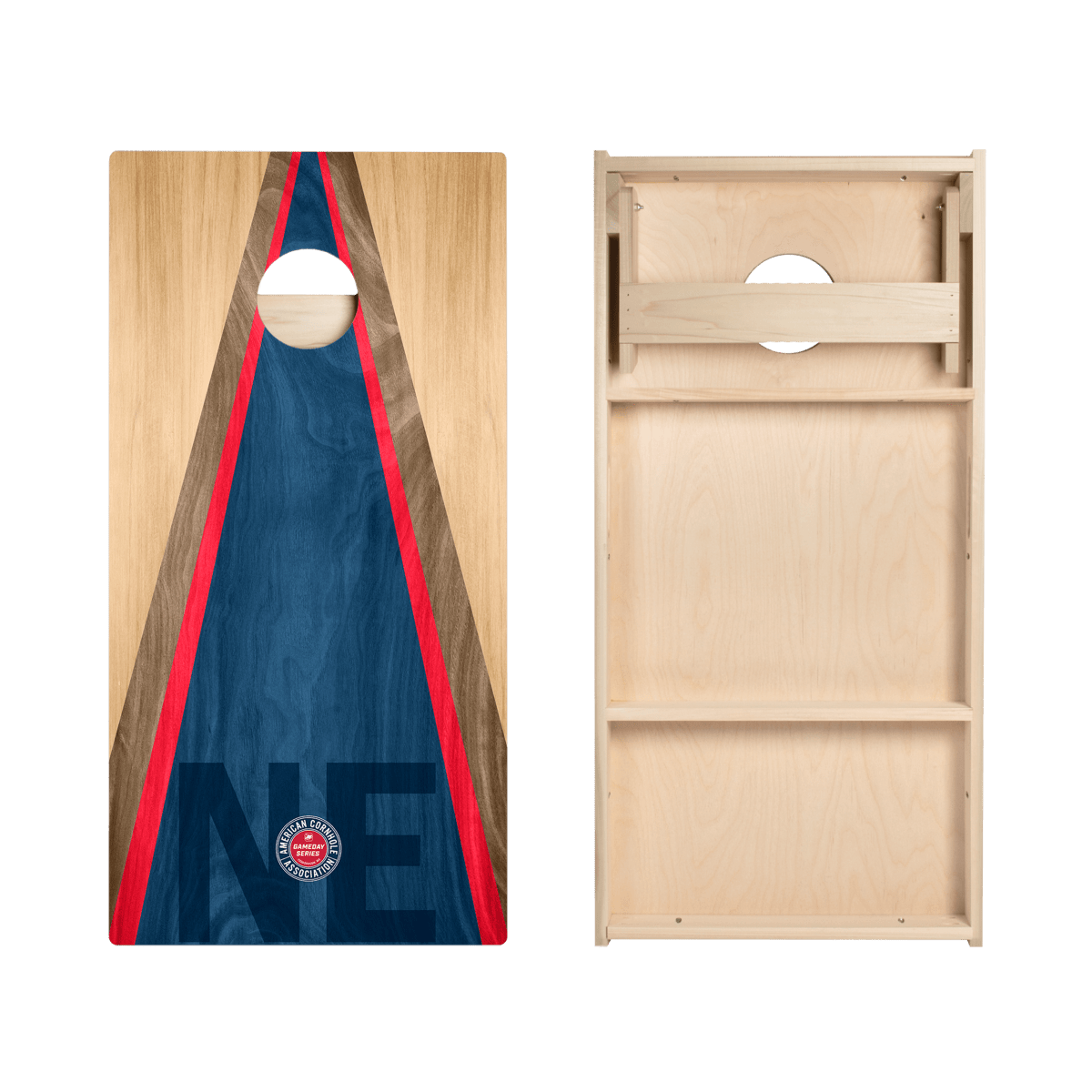 New England Football Gameday Classic Triangle Star Cornhole Boards, - American Cornhole Association