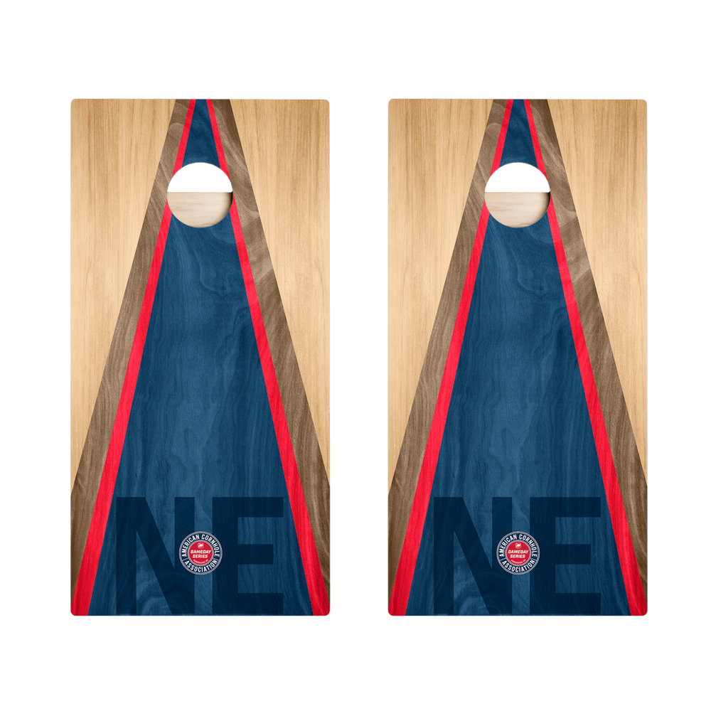 New England Football Gameday Classic Triangle Star Cornhole Boards, - American Cornhole Association
