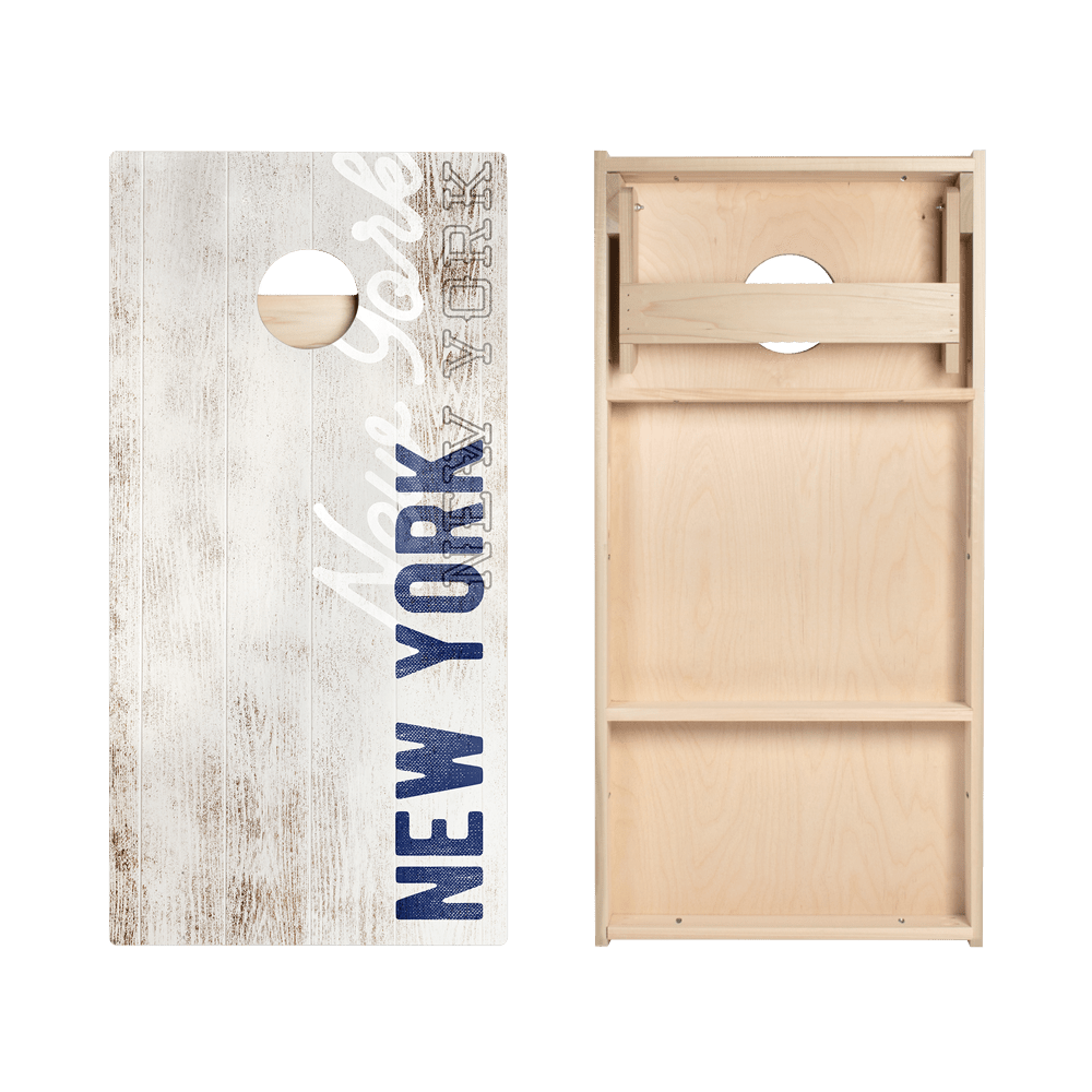 New York Blue Vintage Gameday Star Cornhole Boards - American Cornhole Association