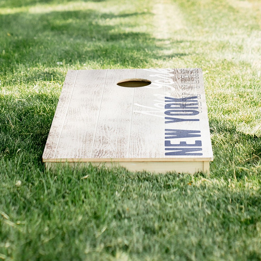 New York Blue Vintage Gameday Star Cornhole Boards - American Cornhole Association
