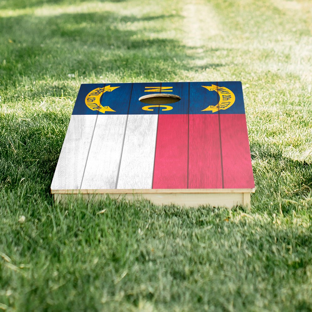 North Carolina Flag Star Cornhole Boards, - American Cornhole Association