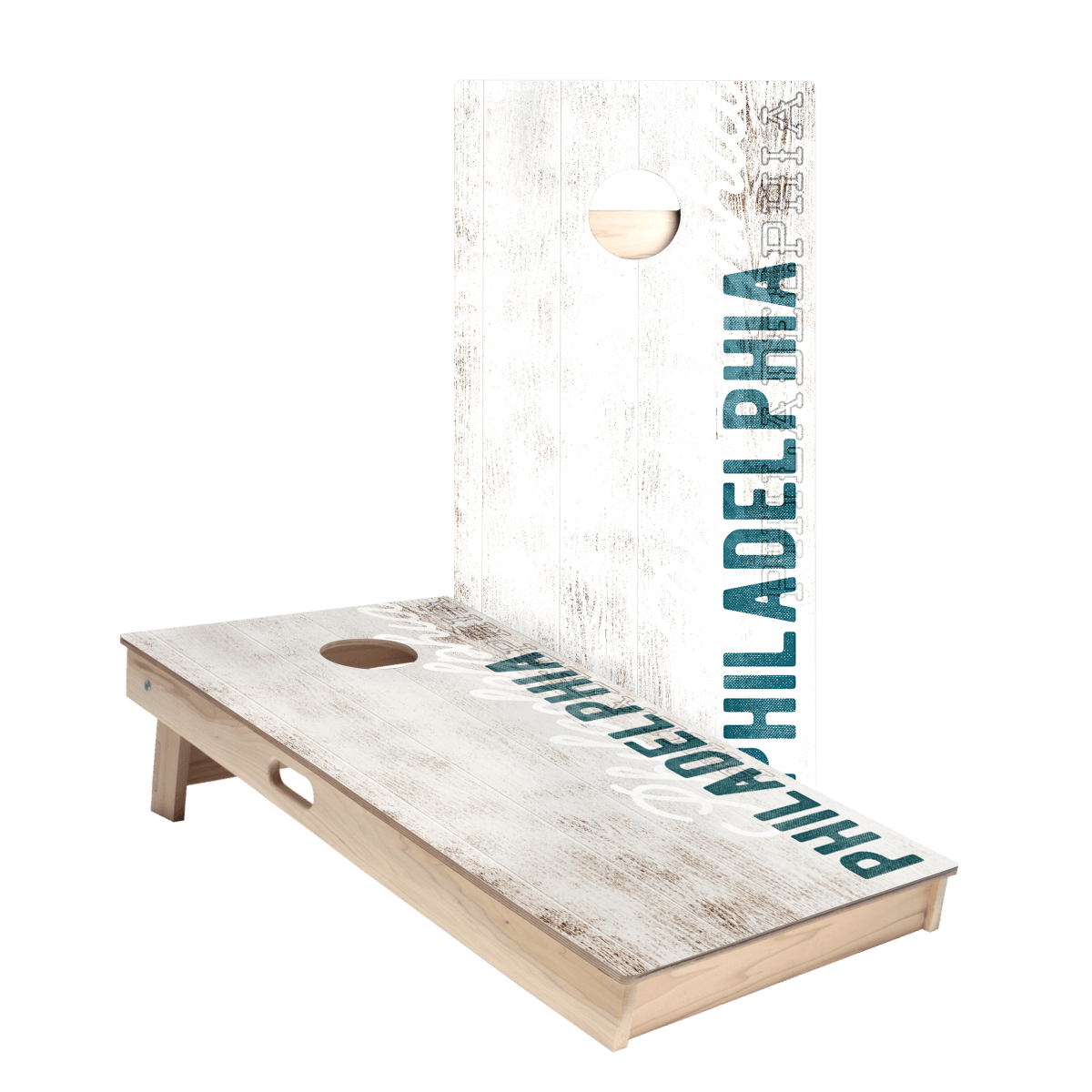 Philadelphia Football Vintage Gameday Star Cornhole Boards - American Cornhole Association