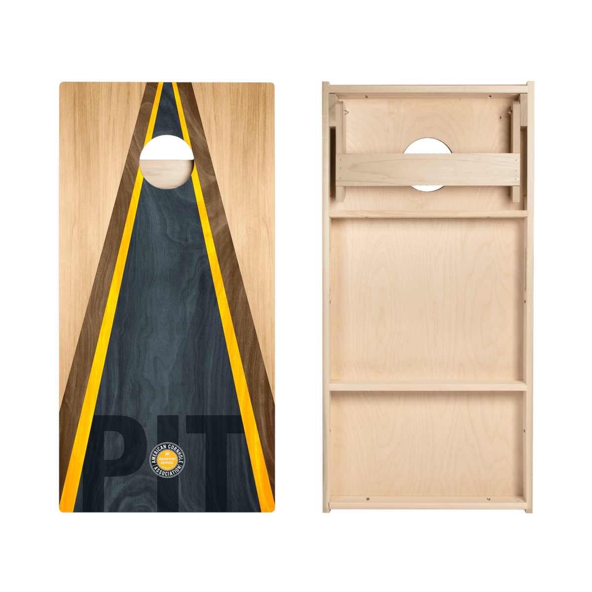 Pittsburgh Football Gameday Classic Triangle Star Cornhole Boards, - American Cornhole Association