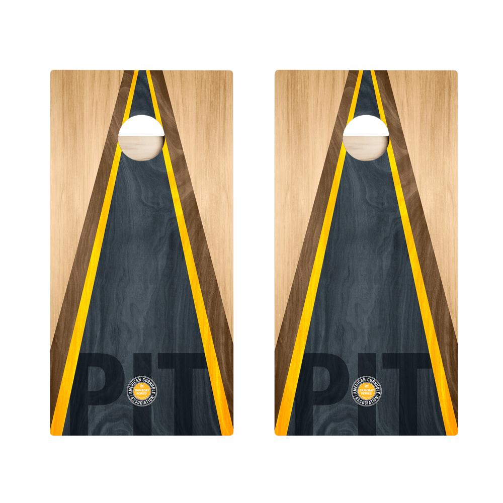 Pittsburgh Football Gameday Classic Triangle Star Cornhole Boards, - American Cornhole Association