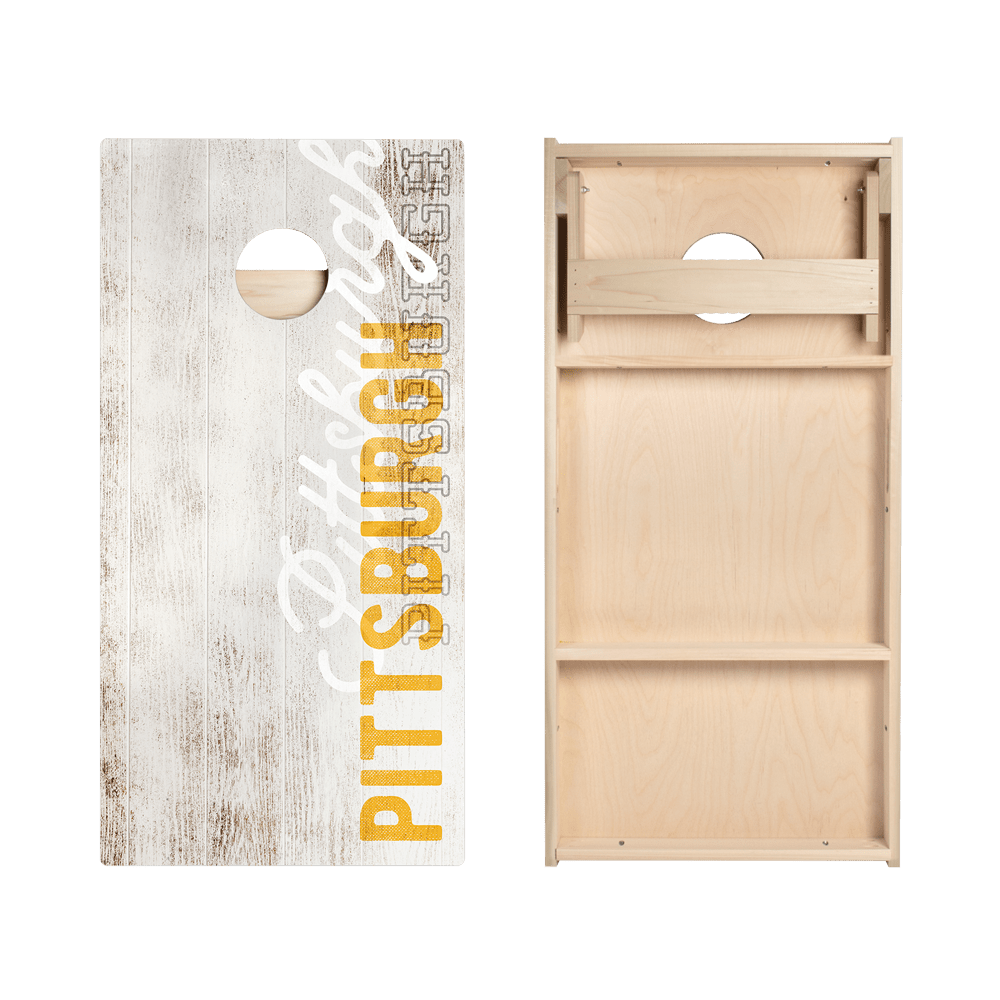 Pittsburgh Football Vintage Gameday Star Cornhole Boards - American Cornhole Association